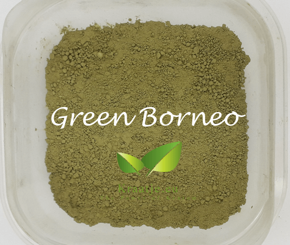 Green Borneo Kratom powder by Kraatje