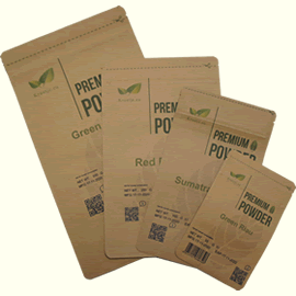 Product packaging Stem and Vein kratom capsules