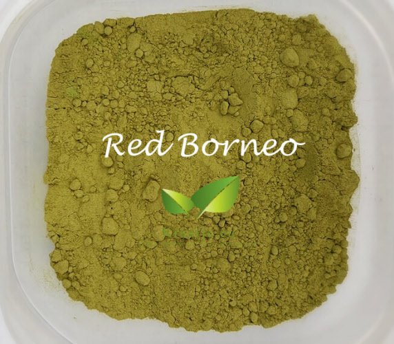 Rode Borneo Kratom poeder van Kraatje