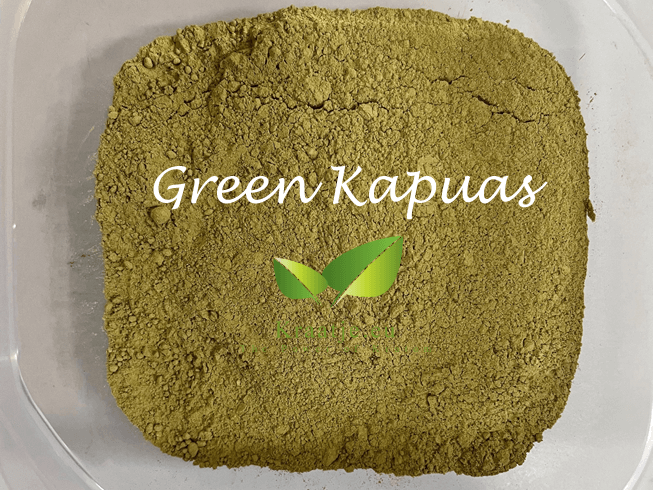 Polvo verde Hulu Kapuas Kratom de Kraatje