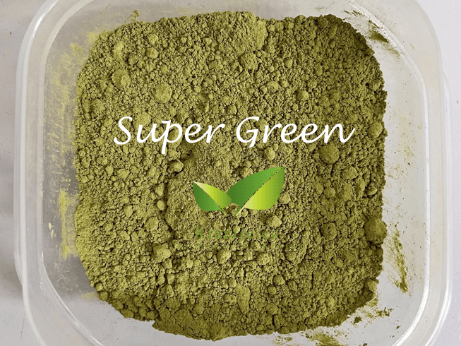 Super Green Kratom powder by Kraatje