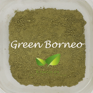 Green Borneo Kratom powder by Kraatje