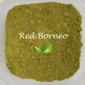 Polvo de kratom rojo de Borneo de Kraatje